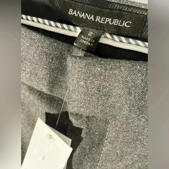 Banana Republic NWT Size 2 Gray Dress Pants - Picture 4 of 9